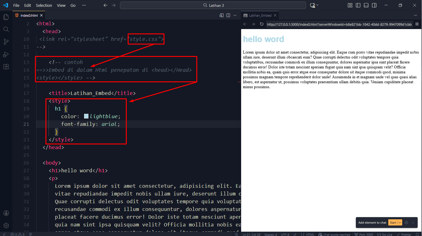 Gambar Latihan embed
